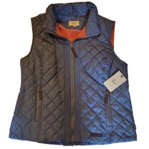 G.H. Bass & Co Ocean Blue and Orange Puffer Vest Size Large